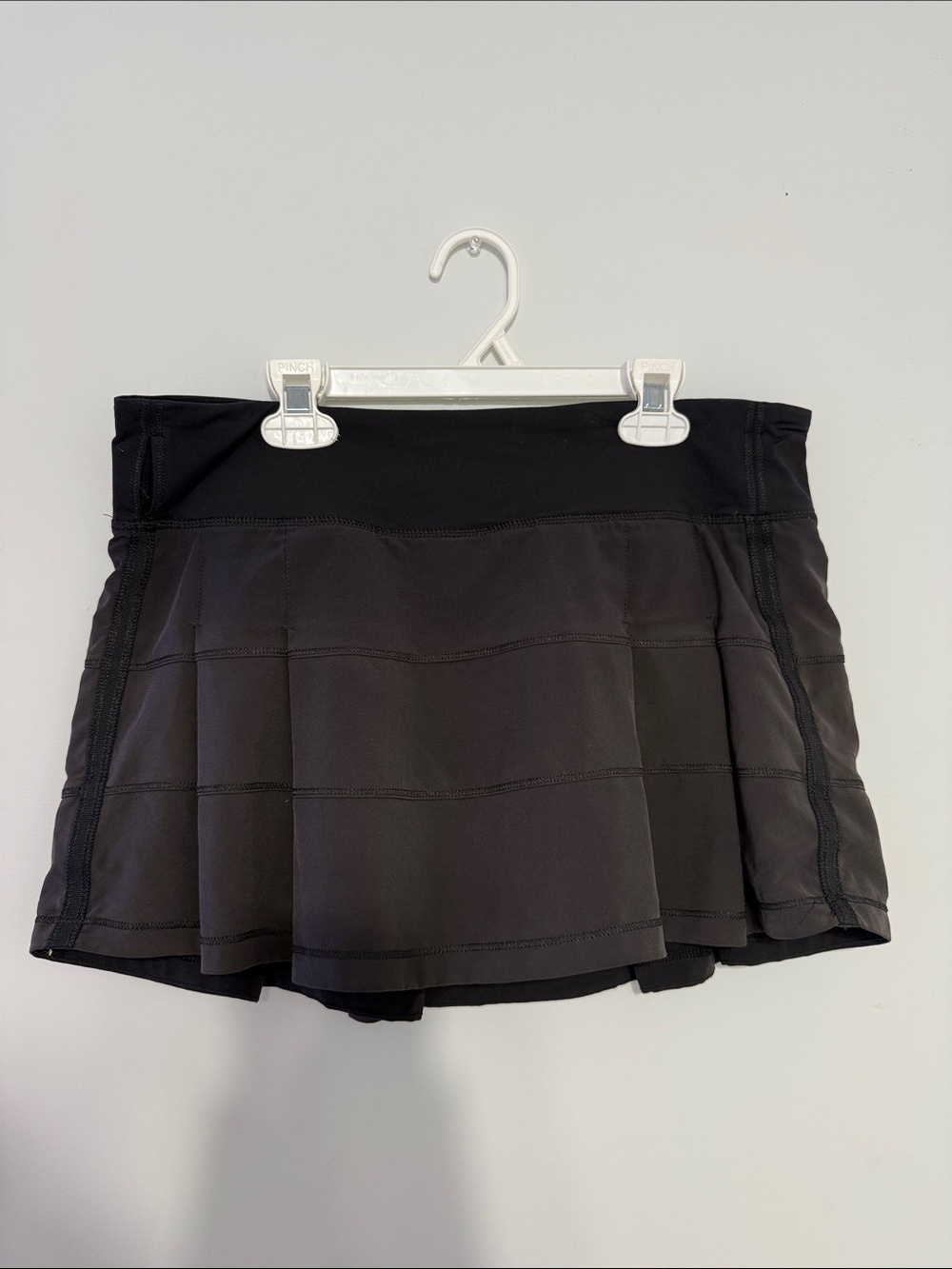 Lulu Lemon Black Athletic Skort with Layered Panels